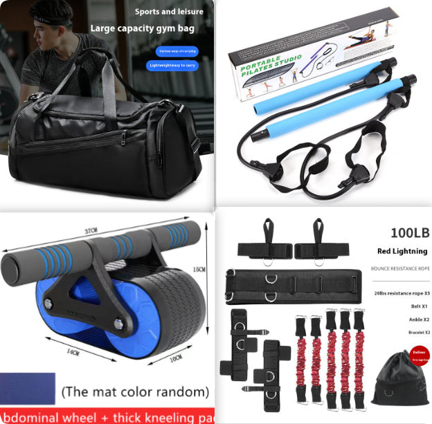 Double Wheel Abdominal Exerciser Women Men Automatic Rebound Ab Wheel Roller