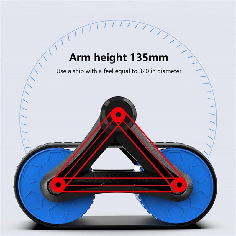 Double Wheel Abdominal Exerciser Women Men Automatic Rebound Ab Wheel Roller